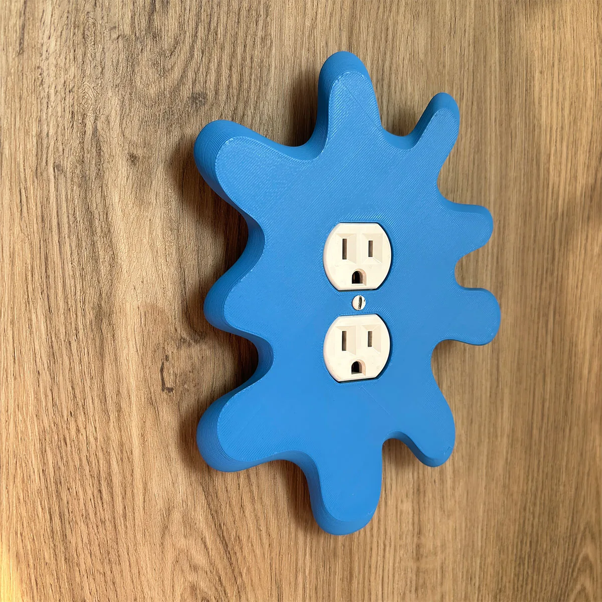 1 pc blue cement shaped switch decorative panel, two styles to choose from, creative switch panel decoration