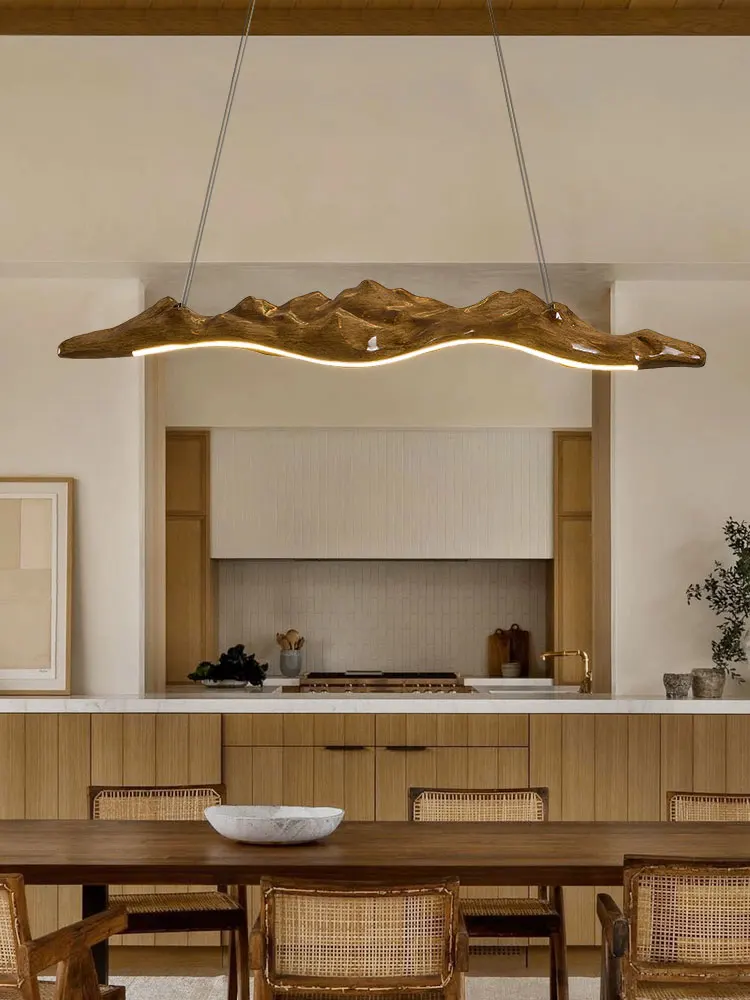 Tea Room Restaurant Pendant Japanese Wabi Sabi Style Homestay Study Bar Desk Lamp 2025 New Chinese Office Lighting