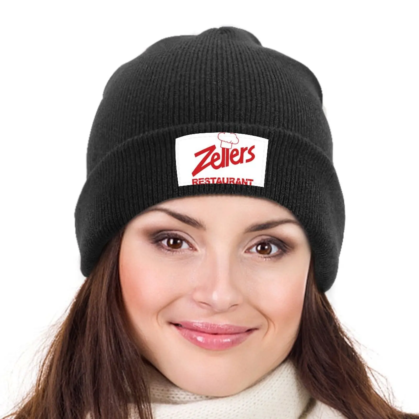 Zellers Restaurant (Red logo) Knitted Cap Mountaineering Custom Cap Woman Hats Men's image 4