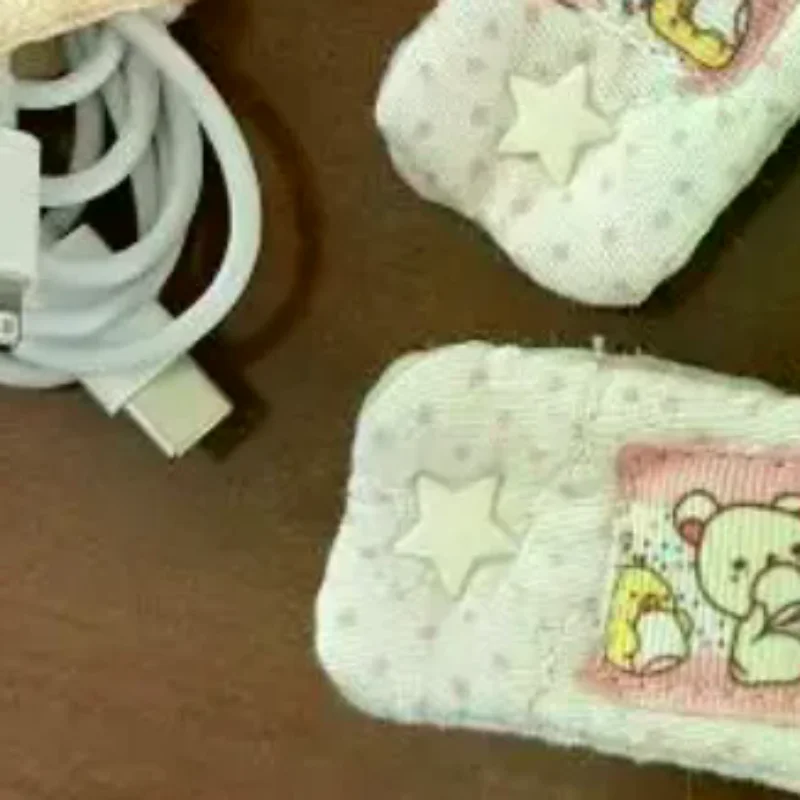 Cartoon Rilakkuma‌/Mashumaro Data Cable Storage Portable Charging Cable Fixed Organizer Portable Storage Tool