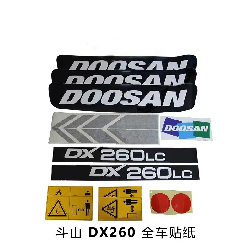 

Excavator Supplies Vehicle Mark Display Number Letter of Sticker Icon For DOOSAN DX260LC Excavator Sticker