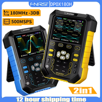 FNIRSI DPOX180H Portable Fluorescent Screen Digital Oscilloscope 180 MHz 50,000wfms/S 2-In-1 Signal Generator 20 MHz ZOOM