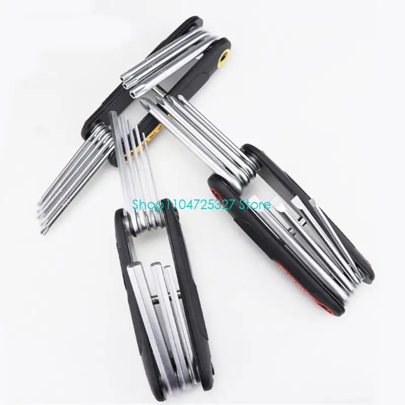 D8KF Útil 8 pulgadas estrella 8 pulgadas llave hexagonal con antislip para uso tareas mecánicas sin