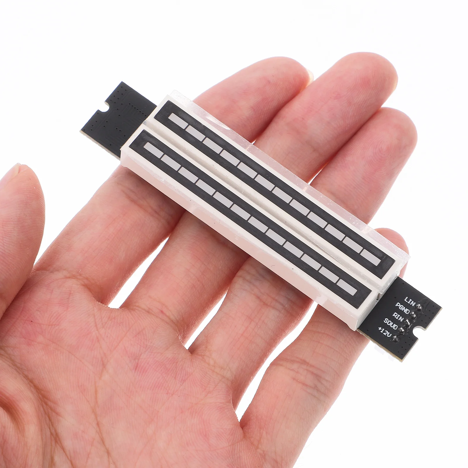 1Set ثنائي القناة الصوت LED الموسيقى الطيف مؤشر الضوء 12 بت القرار الكلاسيكية 7G 3R مزيج الألوان ل