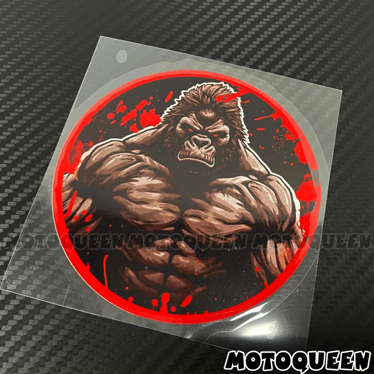 Motorbike Motorcycle Fairing Helmet Body Tank Pad Decoration Gorilla Fitness Muscle Decals Stickers Car Styling Rocker Biker