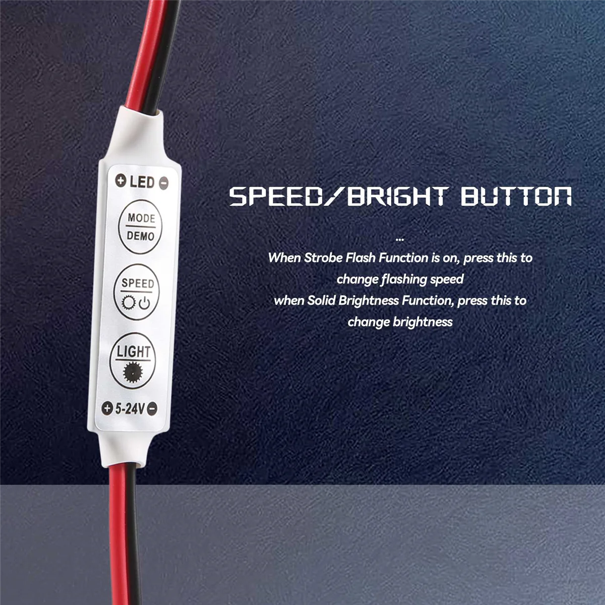 A03V 5x12V Проводной модуль управления со стробоскопической вспышкой для автомобиля или бытовой светодиодной ленты/лампочки