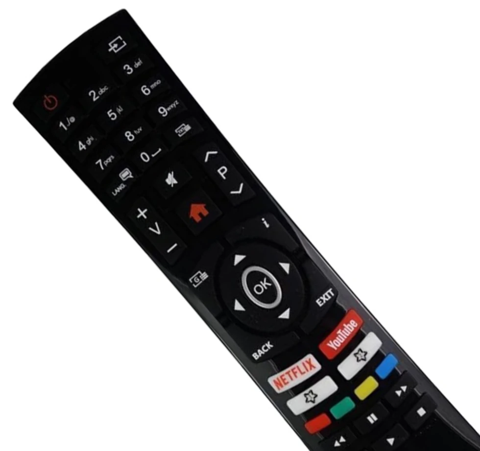 Nuevo mando a distancia de repuesto para Telefunken Vanguard AYA ONWA QILIVE SABA SB55UHD18 Q24-822 49FHD19T2STV A55UHD4805 Smart TV