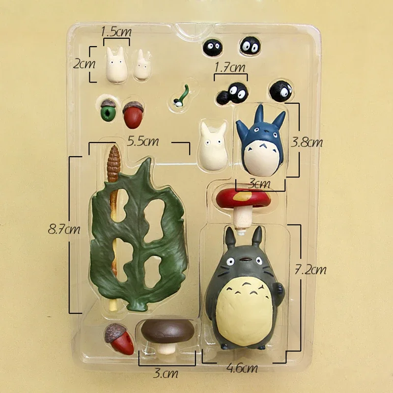 Anime My Neighbor Totoro Figure Cartoon Pvc Mini No Face Man Series Statue Cute Action Model Toy Room Ornaments Kids Gifts