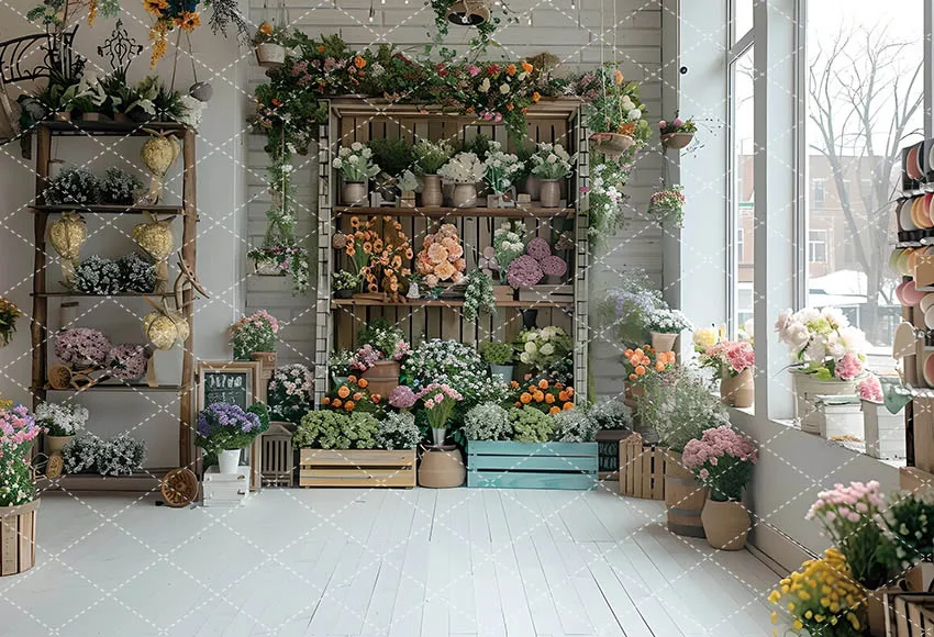 Mehofond Photography Backdrop Spring Easter Wonderland Newborn Birthday Party Colorful Egg Flower Window Decor Photo Background