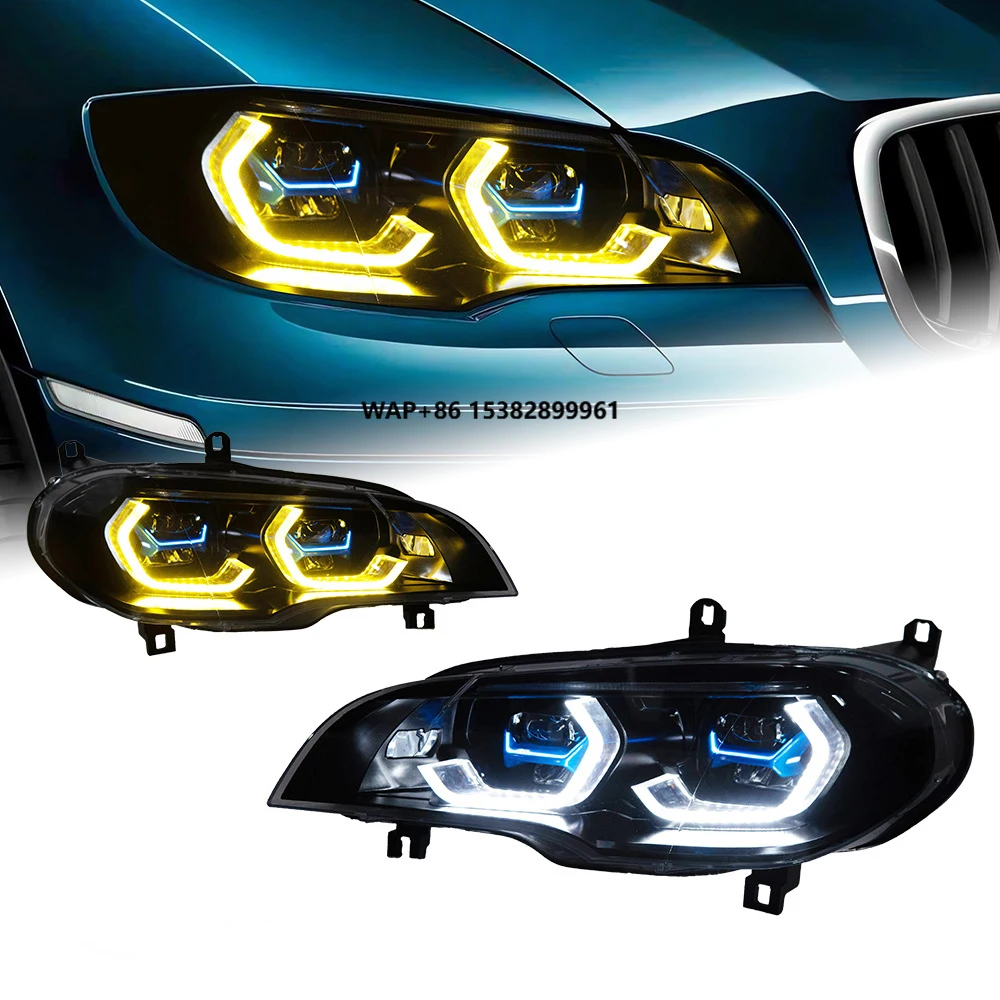 

Suitable for 07-13 X5 Headlight Assembly E70 Modified M4 Spoon Golden Eye Headlight