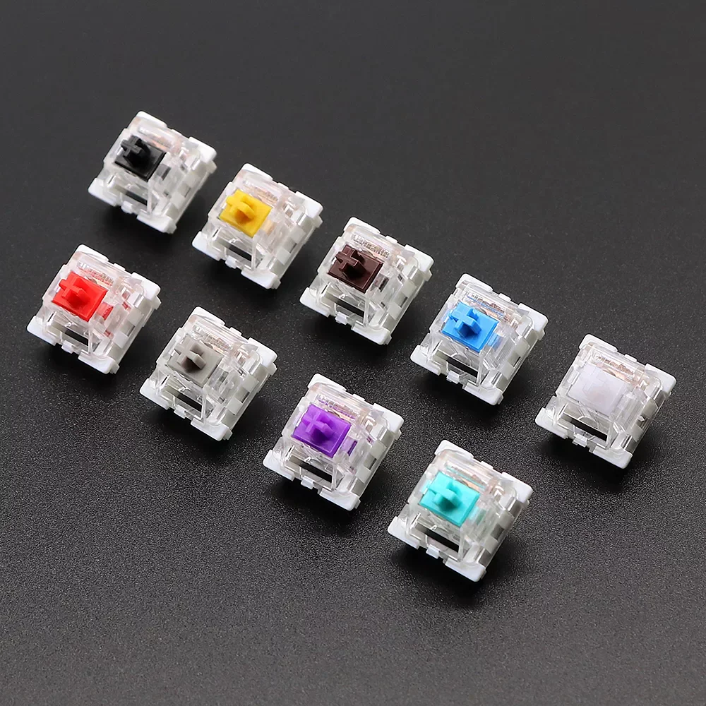 

Switch for Keyboard 3Pin Linear Tactile Clicky Silent Switches for Mechanical Keyboards Gray White Red Blue Gaming Switch