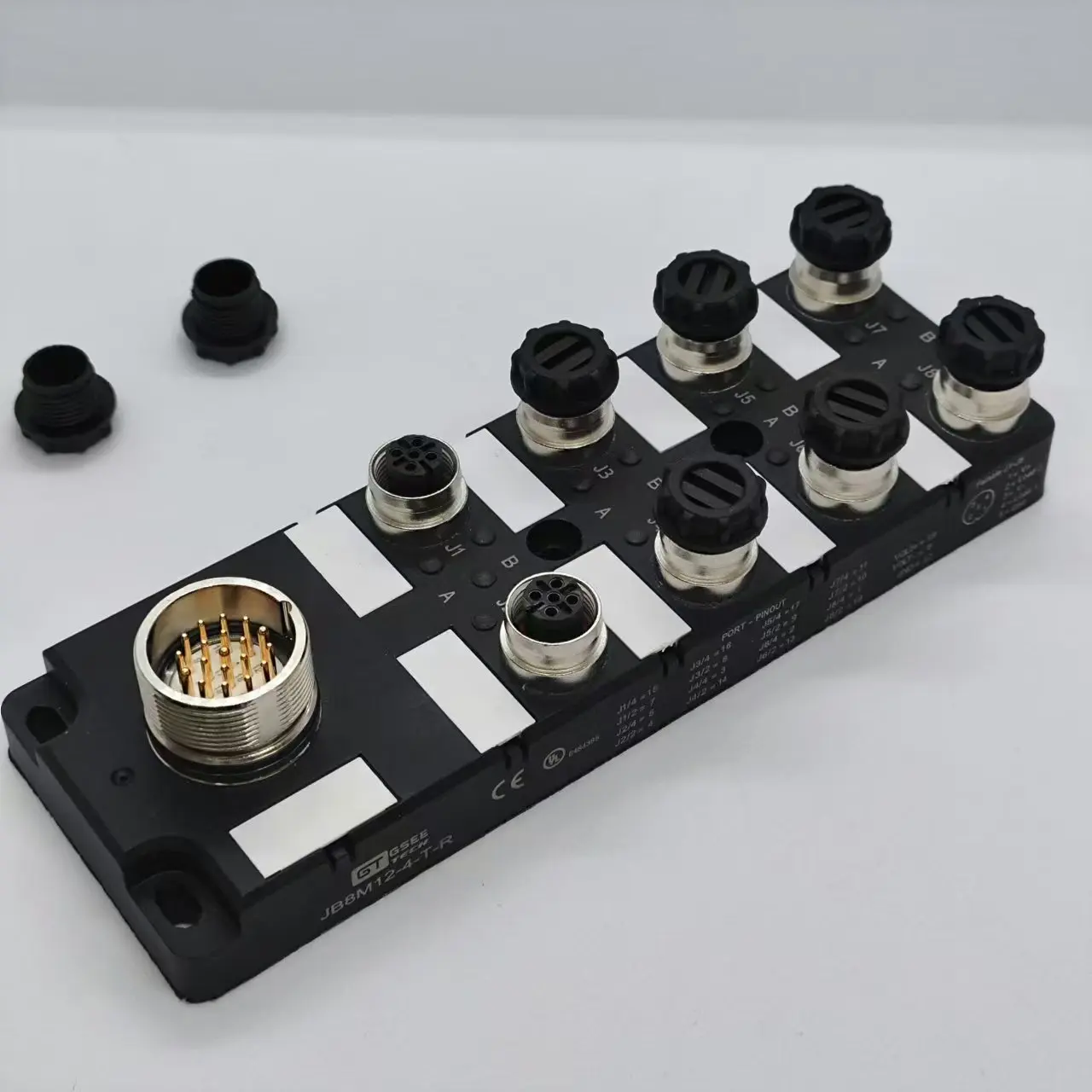 GSEE PLC Analog Input Junction Box Model JB8M12-4-T-R IP67 Pollution 3 Digital Output Interface Support Modbus Ethercat Profibus