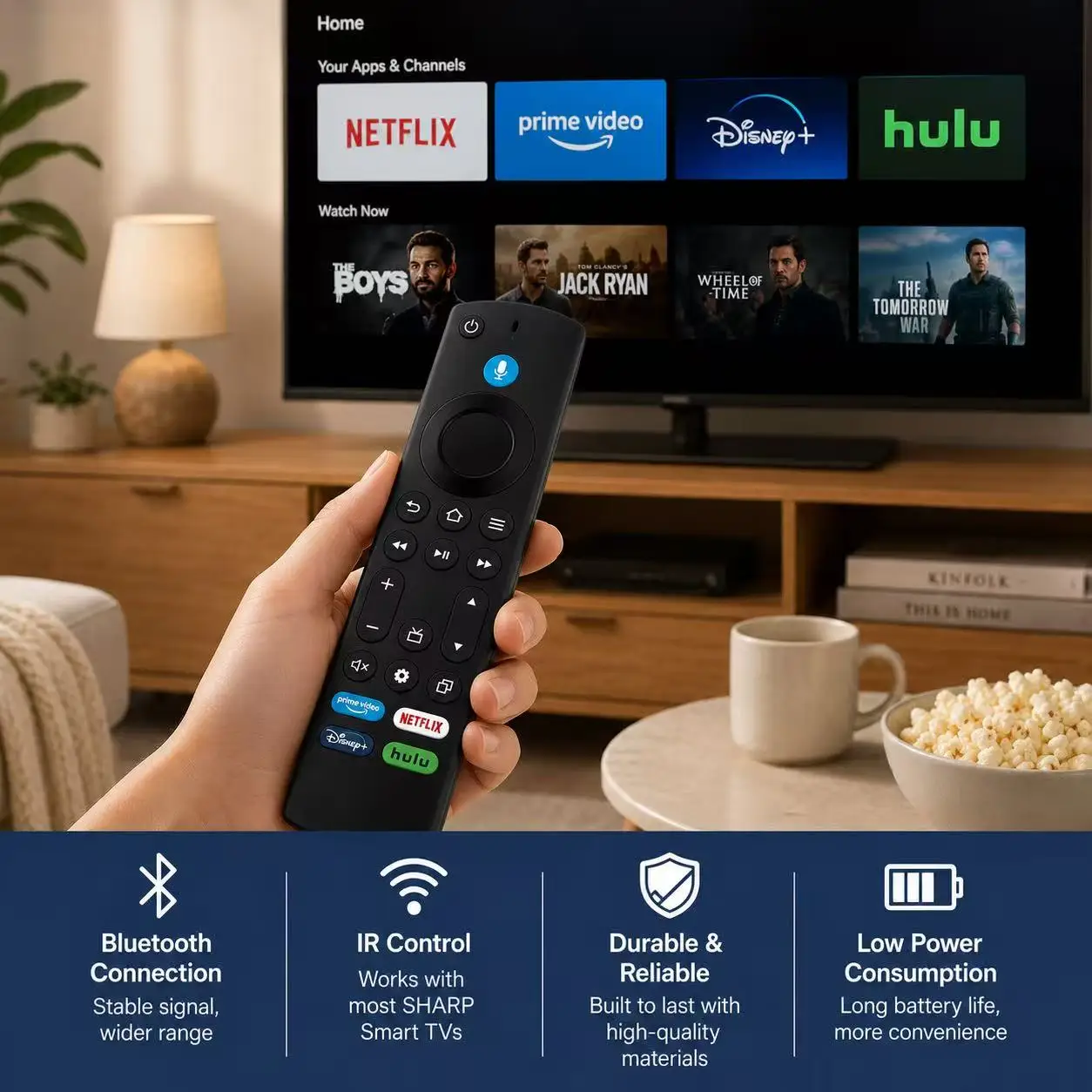Voice Remote Replacement Compatible with Fire TV Stick 4K Max Lite HD Fire TV Cube 2-4th Gen Insignia Pioneer Hisense TVs - view 5