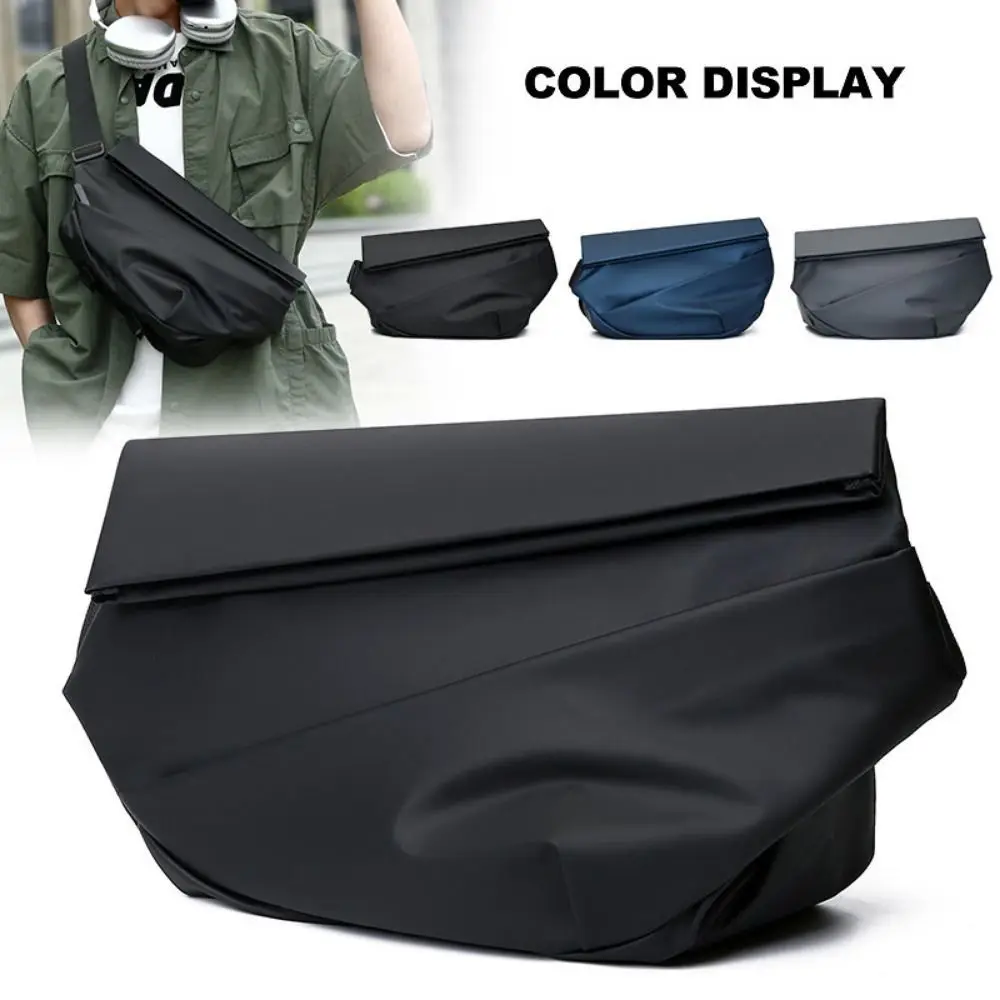 

Simple Large Capacity Oxford Cloth Bag Men Waterproof Simple Shoulder Bag Daypack Storage Crossbody Bag Travel