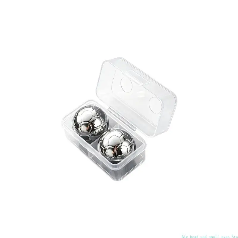 581C 304 Stainless Steel Soccer Ice Cubes For Whiskeys Practical Ice Spheres