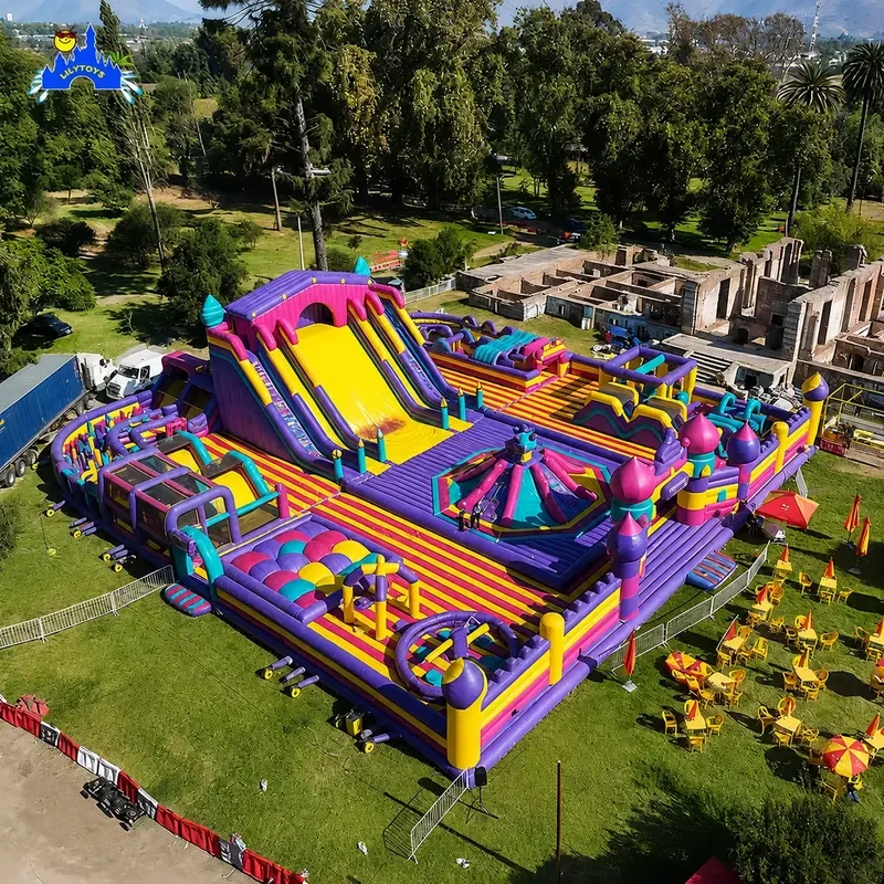 Inflatable Big Bouncer High Quality Amusement Inflatable Obstacle Course and Castle Fun-city Playground for Kids