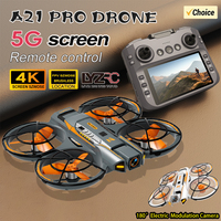 A21 PRO Drone 4K Profession HD Wide Angle Camera WiFi FPV Brush RC Dron Height Keep Helicopter large screen Quadcopter Kids Toys