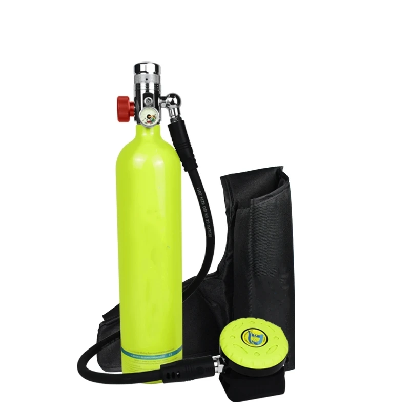 Portable Small Scuba Diving Cylinder Equipment 1L High Oxygen 15-20 Mins Tank Mini Diving Air Tank