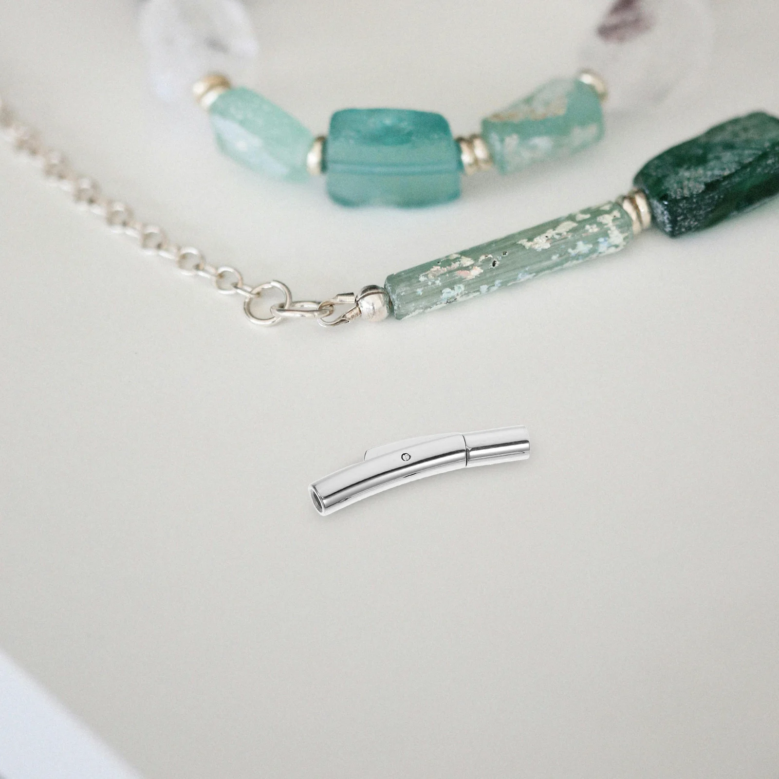 

2Pcs Stainless Steel Bracelet Necklace Connector Jewelry Snap Buckle Clasp Durable Metal Clasp DIY Jewelry Making Accessories