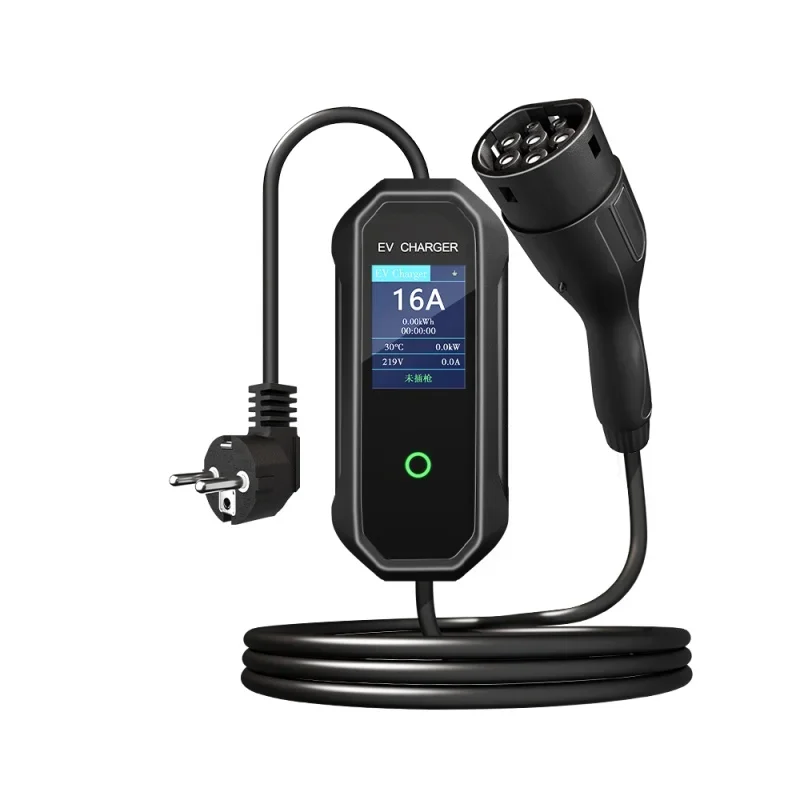 

Windproof And Rainproof Hy new 3.5kw Home Use AC EV Portable Charger with EU plug ev charging station