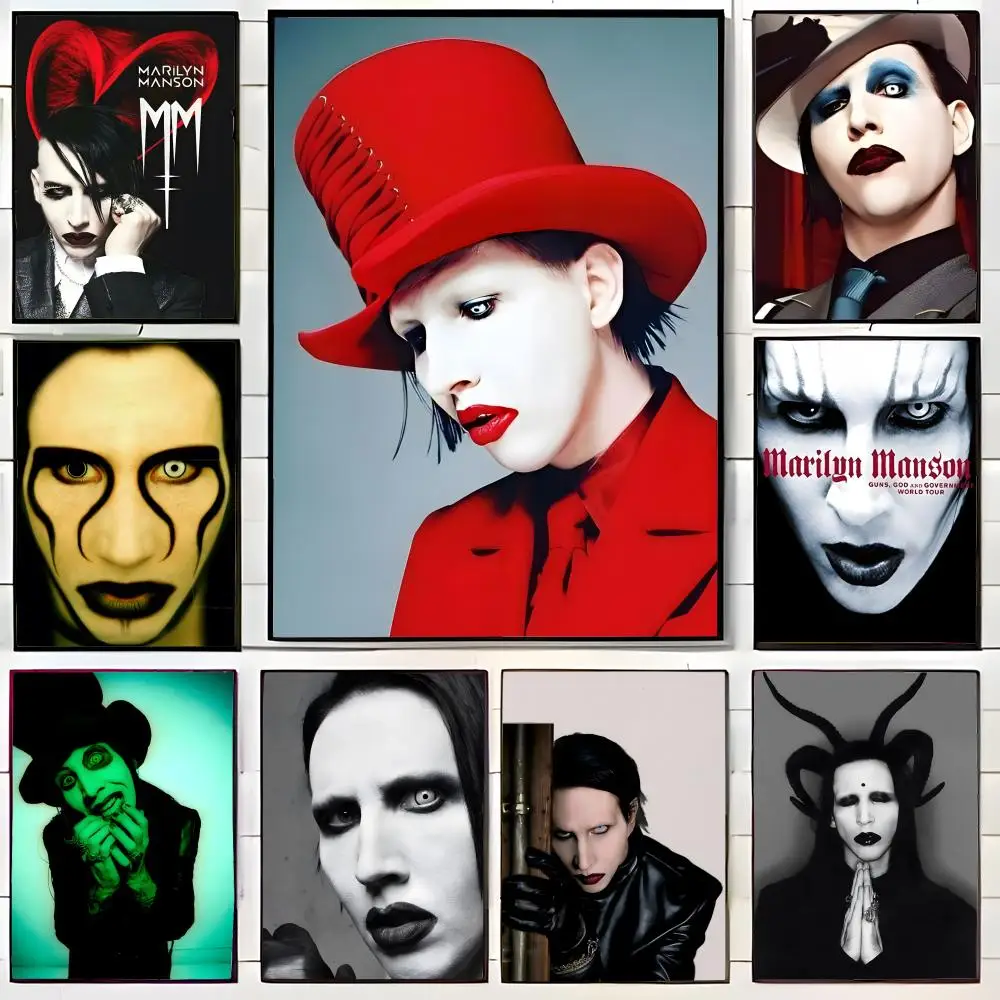 Marilyn Manson Poster Wall Art Print Decorative Mural Home Decor Gift Unframed