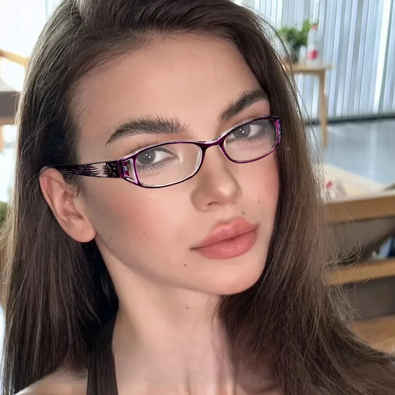 8Pcs Unisex Presbyopic Glasses, New EU US Style for Women, Multi-Color Print HD Anti Blue Light, +1.0~+4.0 Optional
