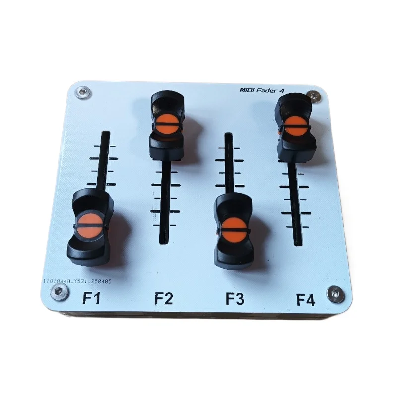 4-Channel MIDI Controller with 42mm Slider Faders, Custom CC Data, USB Interface, Music Production Software Control Surface