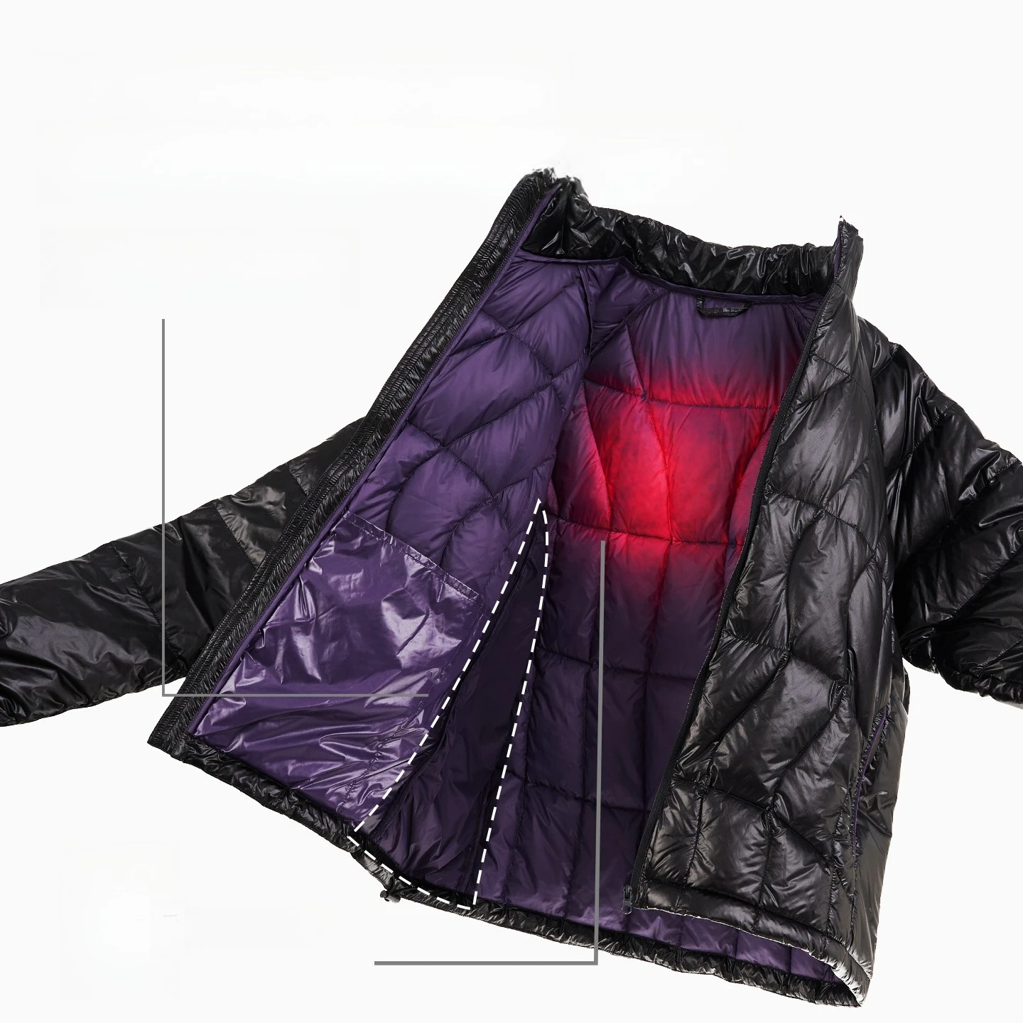 أساسي الشتاء الجديد للرجال: سترة Sorong Dandelion خفيفة الوزن - حشوة 90%، قابلة للتعبئة والتغليف والوقوف - ياقة علوية للجنسين