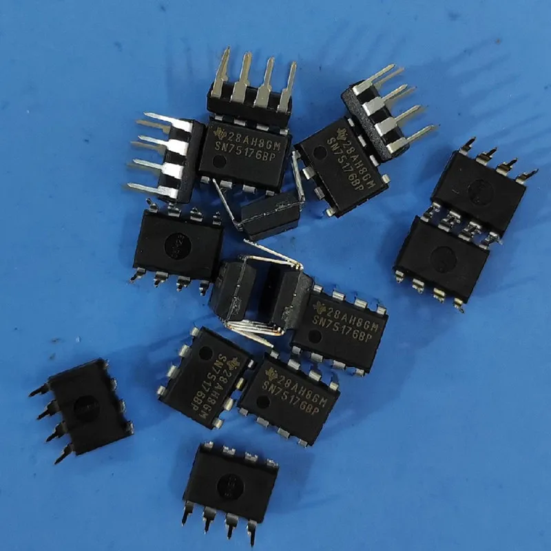 100pcs SN75176B SN75176BP 75176 NEW ORIGINAL DIP-8