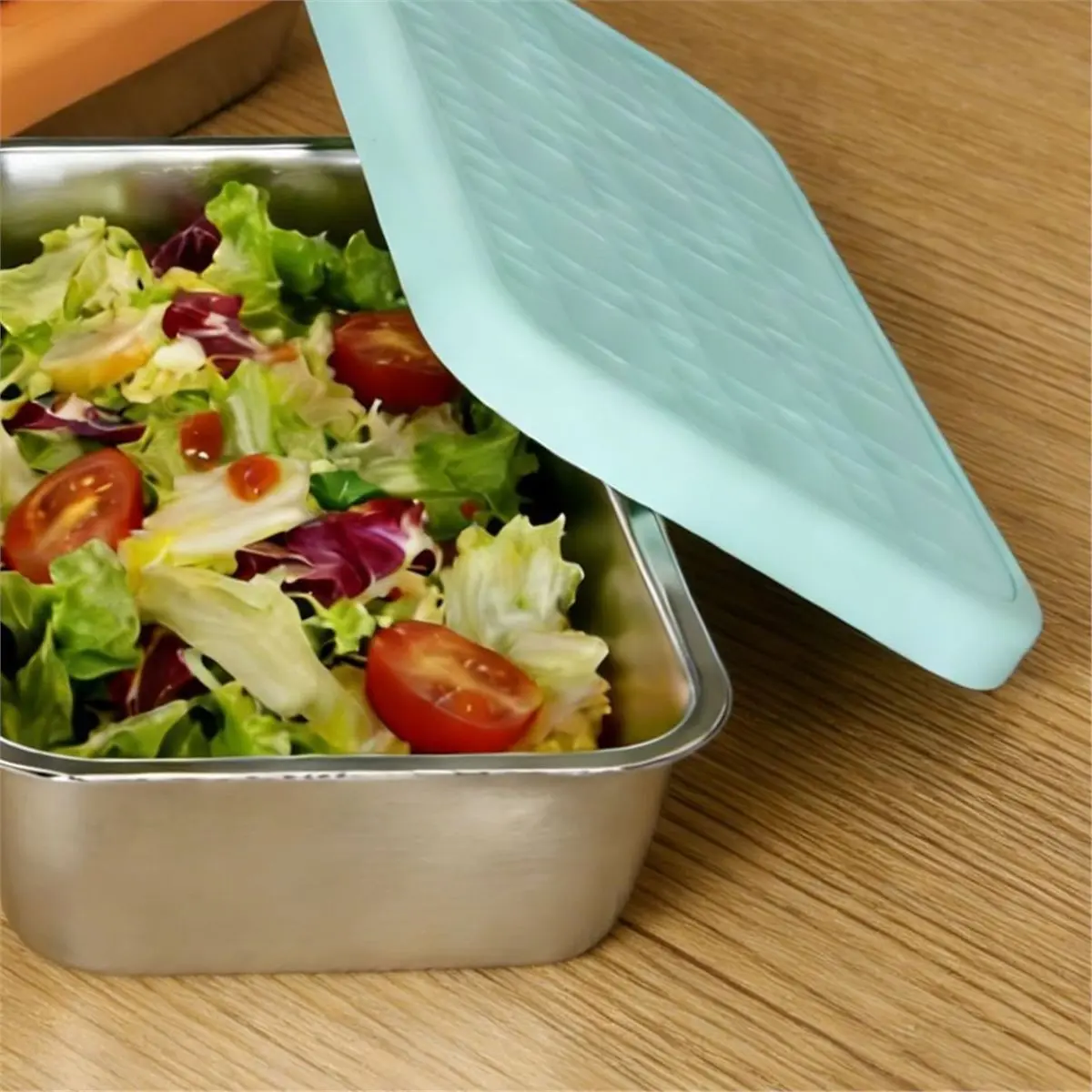3-Pack Stainless Steel Snack Containers with Silicone Lids for Lunch, , Travel & Camping