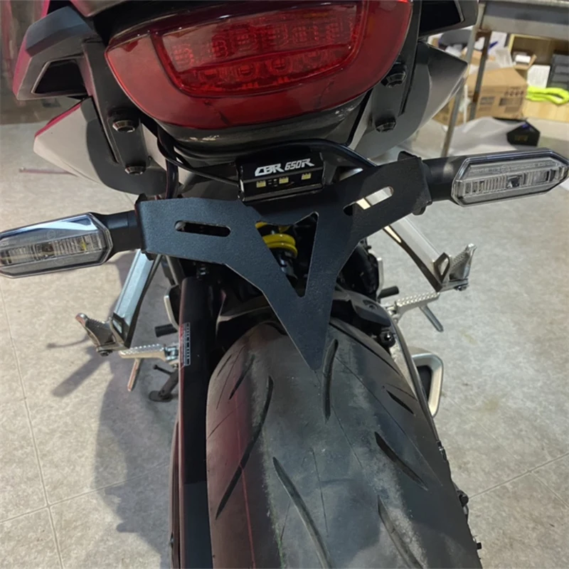 

License Plate Bracket Holder Motorcycle FOR HONDA CB650R 2019-2020 FOR CBR650R 2019-2020 Fender Eliminator Registration Bracket