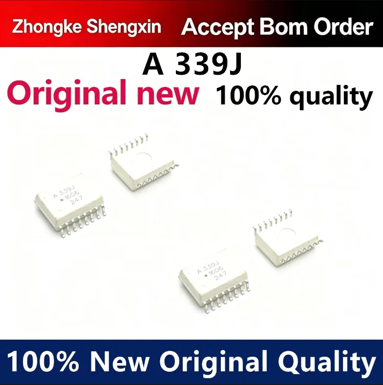 （5pcs-100pcs）Brand new original ACPL-339J-500E ACPL-339J silk screen A339J SOP16 optocoupler