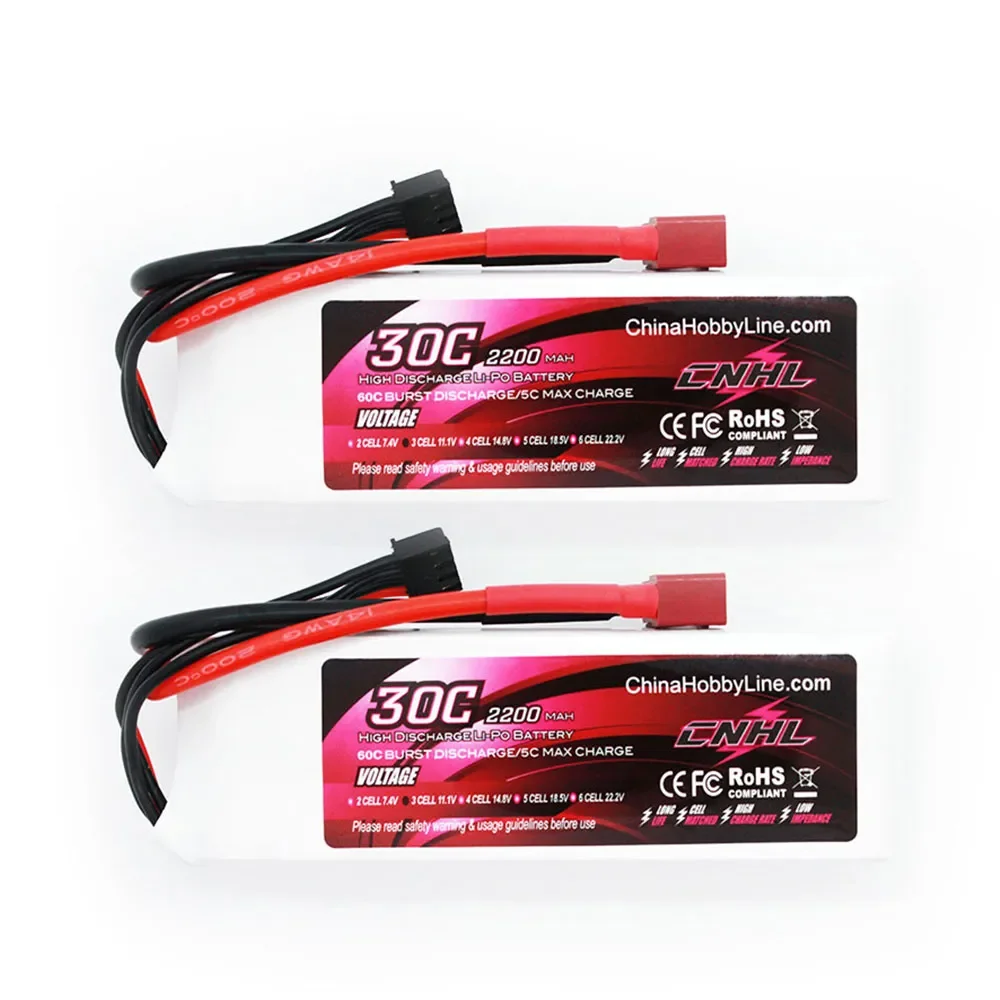 2PCS CNHL 3S 11.1V Lipo batteria 2200mAh 30C 40C con spina a T per aereo FPV Car Truck Racing Hobby Tank Helicopter Quadcopter