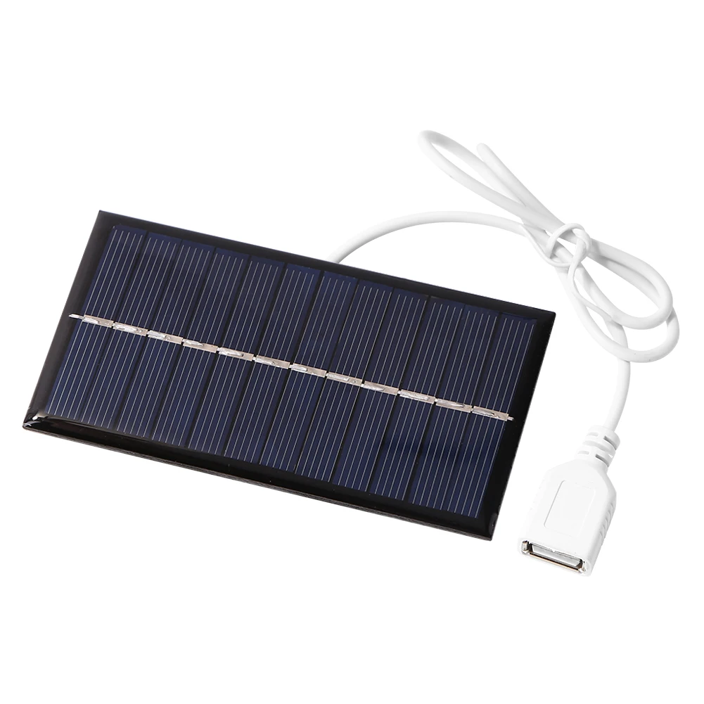 1W 6V DIY Solar Panel 5-1pcs Portable Solar Panels System for Phone Power Bank Battery Cell Chargers Device for Household Light