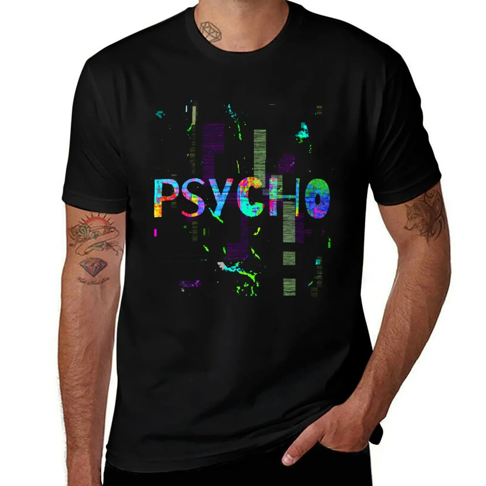 Psycho T-Shirt t shirt man casual man t shirt cotton high quality t shirt man designer T-shirt