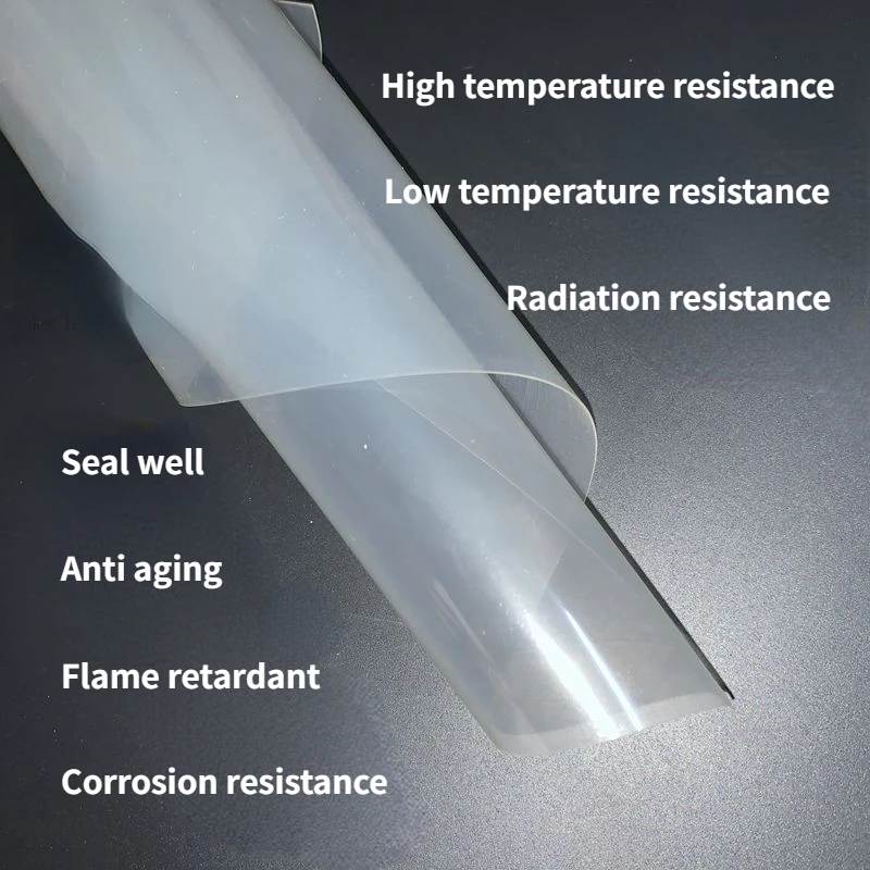 Food grade silicone board translucent odorless rubber pad 1 to 6mm high and low temperature resistant silicone