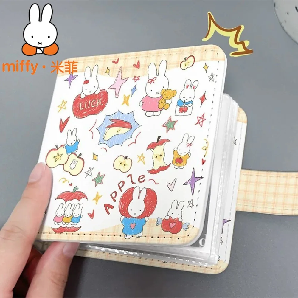 Album-de-fotos-kawaii-miffy-superficie-de-couro-pu-com-coelho-fofo-livro-de-colecao-de-cartoes-fotograficos-com-botao-magnetico-Album-de-fotos-com-folhas-soltas-presente-para-meninas