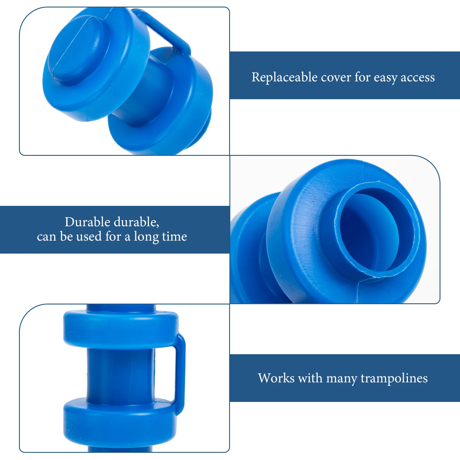 Trampoline Parts Pole Tops PP Caps Steel Pipe Cover Kid Accessory Child Hamacas Para Patio