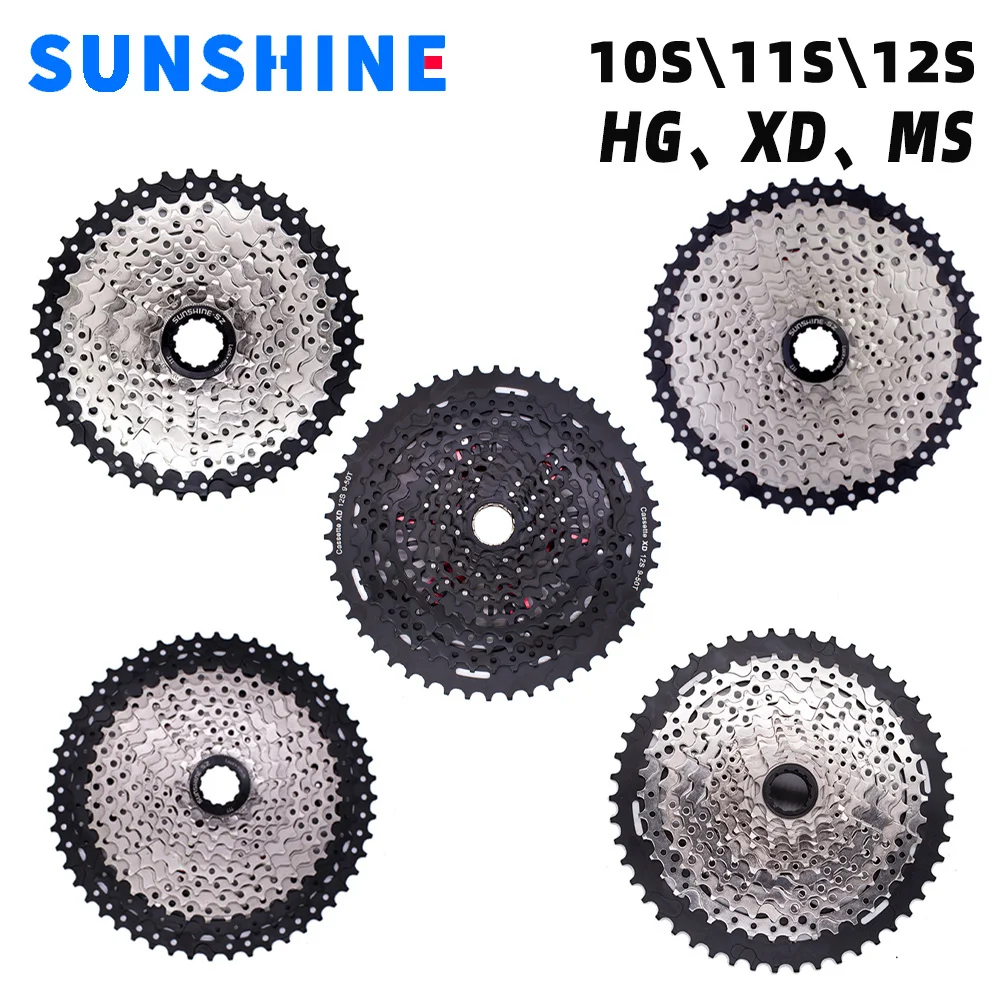 MTB Cassette  9 10 11 12 Speed  40T 42T 46T 50T 52T Bicycle Velocidade Sprocket New SUNSHINE BIKE