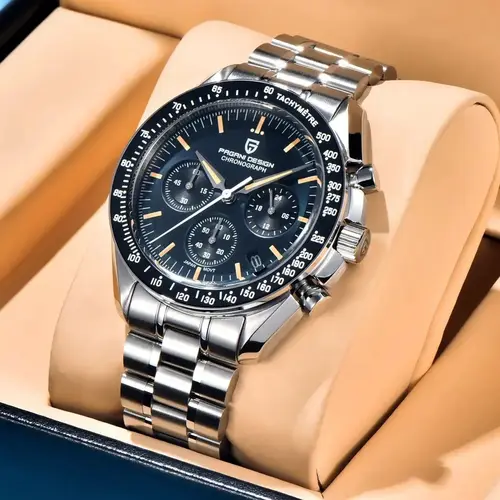 Imagen 2 del producto Reloj PAGANI DESIGN 2026, Nuevo Tributo al CK2998 Moon Watch, Reloj de Cuarzo de Lujo para Hombre, Cristal de Zafiro AR, Cronógrafo Deportivo