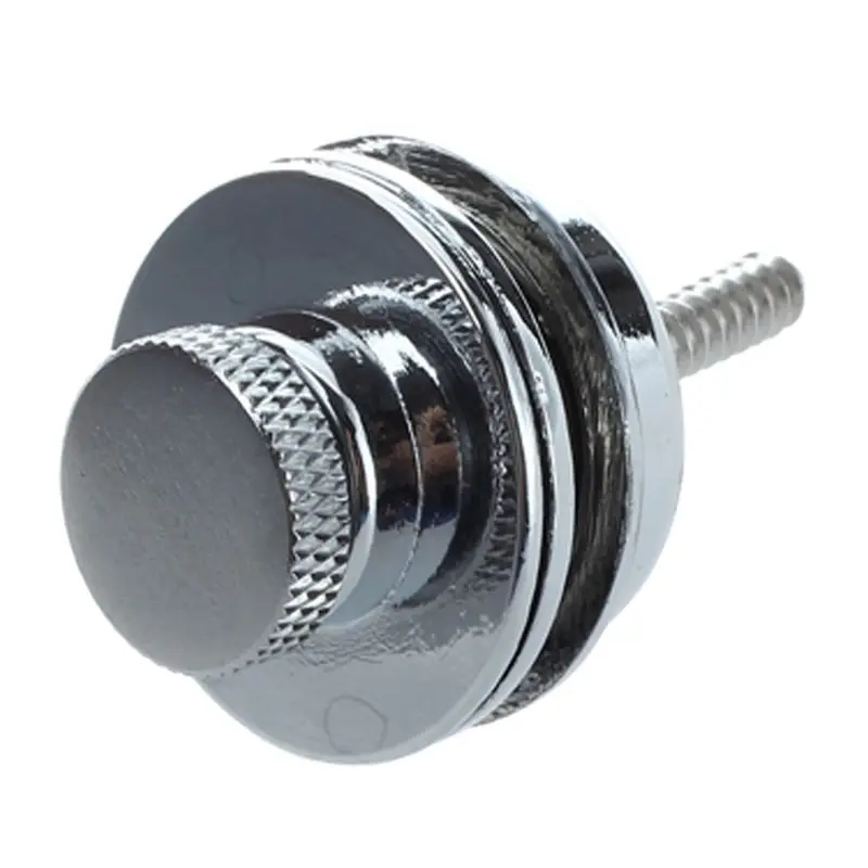 NALFI-3X Flat Head Chrome Strap Lock For Electric Guitar
