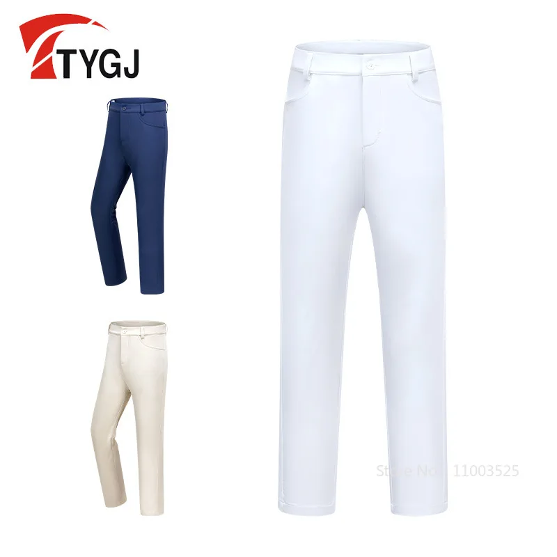 TTYGJ Golf Children's Sports Pants Youth Anti-Sweat Elastic Golf Pants Boys Casual Straight Trousers Kids Spring Soft Sweatpants