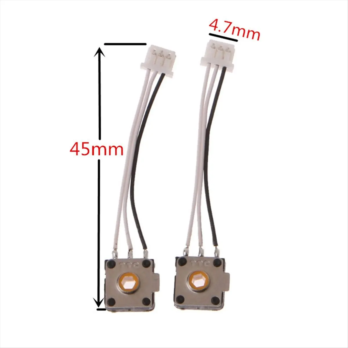 Stable- 2Pcs Yellow Core Mouse Encoder Decoder for ROG Gladius III Razer Mamba Mouse Wheel Accessory 48Million Life 3XUE