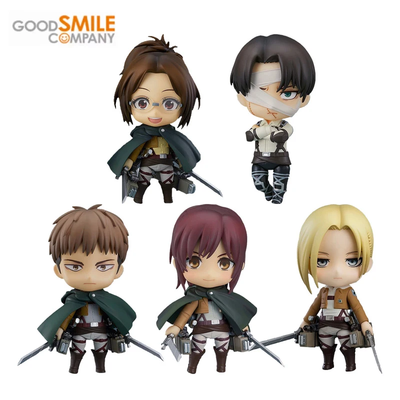 

Good Smile Genuine Nendoroid Attack on Titan Annie Leonhart Levi Ackerman Hans Zoe Anime Action Figures Toys For Kids Gift Model