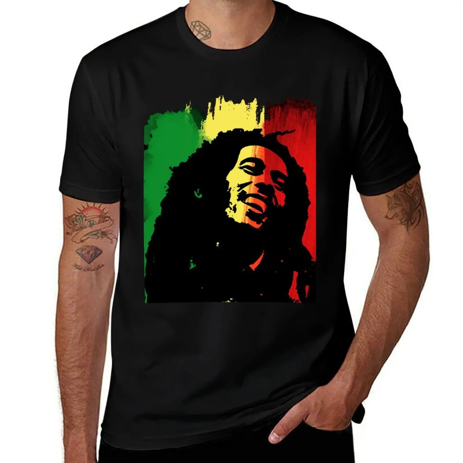 

Bob Marley T-Shirt t shirts for man cotton funny man t shirts cotton T-Shirt