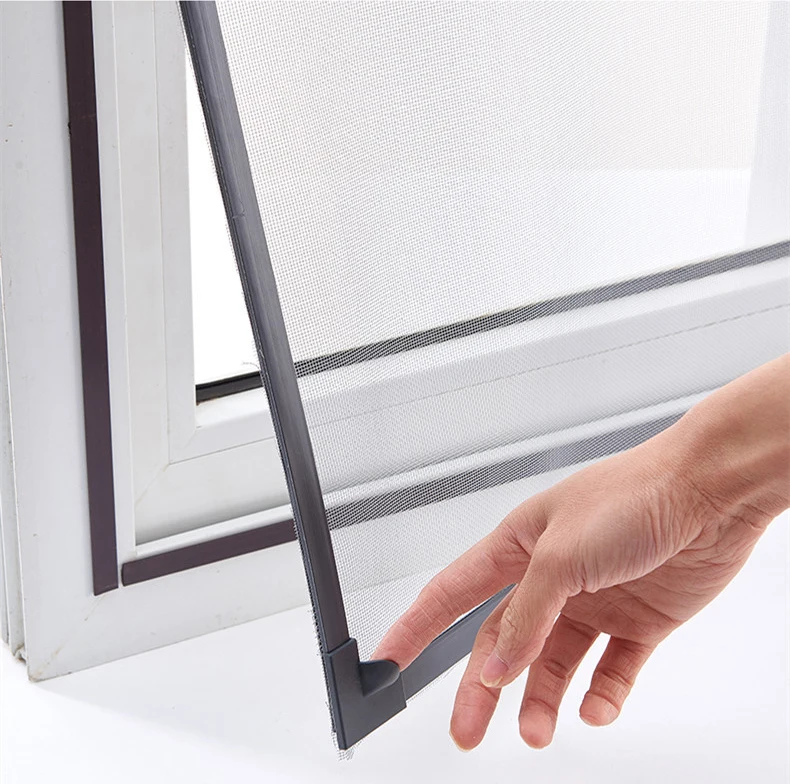 Magnetisches Selbstklebendes Moskitonetz, Unsichtbares Fensternetz ohne Bohren, Einfache Installation, Insektenschutz Belüfteter Netzvorhang – Detail 13