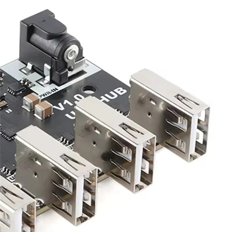 AA84 USB Conector XL-USB USBHUB USB2.0 HUB Hub 4-Port Controller USB 2.0 وحدة التوسعة 40 برميل/الثانية CH334 رقاقة