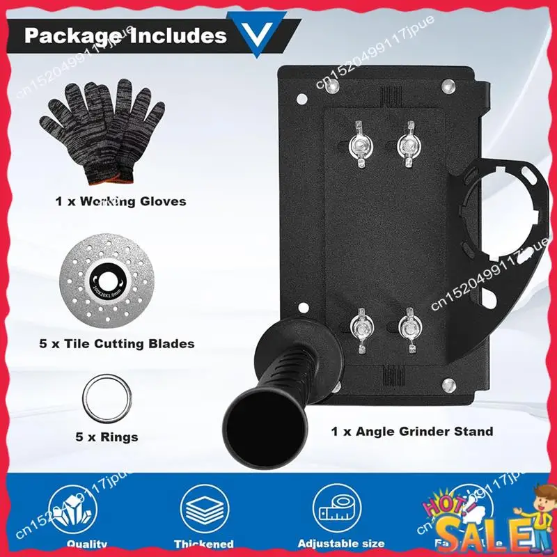 

BOFO Chamfering Tool Angle Grinder Stand Cutter Holder Attachments Adjustable 45° Beveling Bracket Device