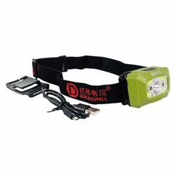 Lampa czołowa LED do hełm ochronny reflektor 2 w 1 XPE + oświetlenie COB inżynieria budowlana Rescue reflektor USB akumulator