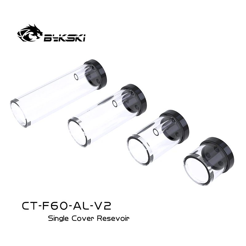 

Bykski CT-F60-AL-V2/100 150 200mm Length 60mm Diameter Cylinder Water Tank Extension Reservoir for Bykski Pump Extending Cooling